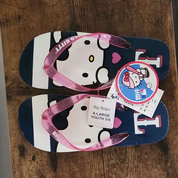 Hello Kitty Shoes Hello Kitty Flip Flops Size Xl Youth 56 Poshmark